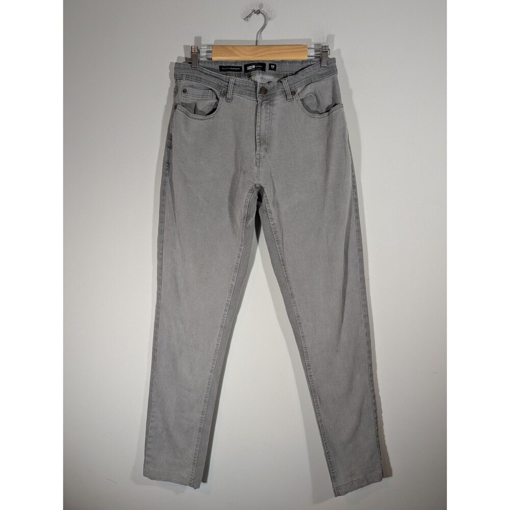 Barbell Apparel Gray Straight Athletic Fit Jeans Mens Sz 32 Stretch Streetwear